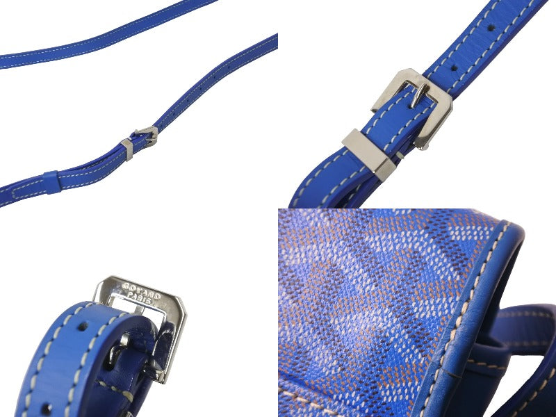 GOYARD ゴヤール ショルダーバッグ ベルヴェデーレPM PVCコーティングキャンバス ブルー シルバー金具 美品 中古 56240 –  Casanova Vintage