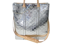 画像をギャラリービューアに読み込む, LOUIS VUITTON ルイヴィトン トートバッグ サックプラ LV MIRROR MIRROR メタリック M45884 シルバー金具 美品 中古 56242