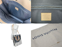画像をギャラリービューアに読み込む, LOUIS VUITTON ルイヴィトン トートバッグ サックプラ LV MIRROR MIRROR メタリック M45884 シルバー金具 美品 中古 56242
