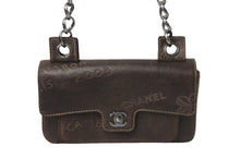 Load image into Gallery viewer, 極美品 CHANEL シャネル ハンドバッグ チェーンショルダー 2003年限定 8番台 ブラウン カーフ シルバー金具 中古 56243
