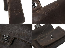 Load image into Gallery viewer, 極美品 CHANEL シャネル ハンドバッグ チェーンショルダー 2003年限定 8番台 ブラウン カーフ シルバー金具 中古 56243