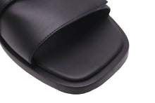 Load image into Gallery viewer, HERMES エルメス ケリーレザーサンダル ガブリエル カーフスキン メタル ブラック サイズ43 メンズ 美品 中古 56248