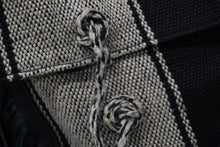 画像をギャラリービューアに読み込む, SAINT LAURENT PARIS サンローランパリ ショルダーバッグ アニタ キャンバス フリンジ 2015年SS ブラック ベージュ 美品 中古 56259