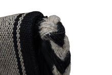 画像をギャラリービューアに読み込む, SAINT LAURENT PARIS サンローランパリ ショルダーバッグ アニタ キャンバス フリンジ 2015年SS ブラック ベージュ 美品 中古 56259