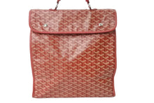 画像をギャラリービューアに読み込む, GOYARD ゴヤール リュック サンレジェ バックパック Saint Leger レッド シルバー金具 美品 中古 56268