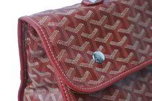 画像をギャラリービューアに読み込む, GOYARD ゴヤール リュック サンレジェ バックパック Saint Leger レッド シルバー金具 美品 中古 56268