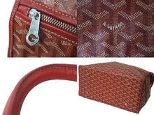 画像をギャラリービューアに読み込む, GOYARD ゴヤール リュック サンレジェ バックパック Saint Leger レッド シルバー金具 美品 中古 56268