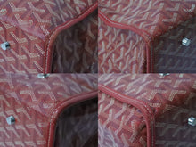 画像をギャラリービューアに読み込む, GOYARD ゴヤール リュック サンレジェ バックパック Saint Leger レッド シルバー金具 美品 中古 56268