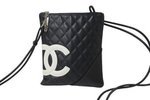 画像をギャラリービューアに読み込む, CHANEL シャネル ショルダーバッグ カンボンライン ココマーク 10番台 ブラック レザー シルバー金具 美品 中古 56273