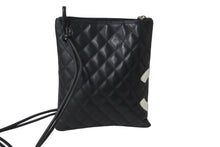 画像をギャラリービューアに読み込む, CHANEL シャネル ショルダーバッグ カンボンライン ココマーク 10番台 ブラック レザー シルバー金具 美品 中古 56273