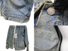 画像をギャラリービューアに読み込む, 新品未使用 SAINT MICHAEL セント マイケル BerBerJin デニム ジャケット ダメージ加工 SM-A23-0000-C17 サイズL 中古 56275
