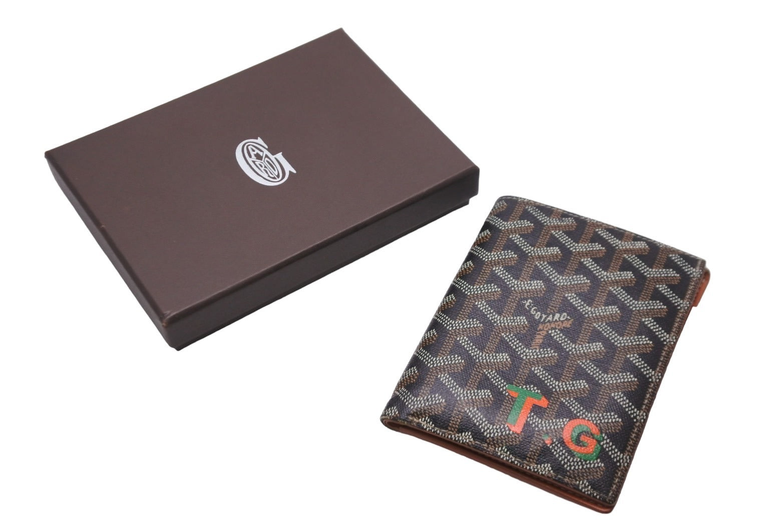【新品】ゴヤール グルネル パスポートケース ブラック＆ナチュラル 極美品 GOYARD ゴヤール パスポートケース グルネル ヘリンボーン柄