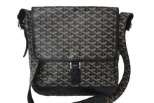 画像をギャラリービューアに読み込む, GOYARD ゴヤール ヴィンテージ 廃盤 ショルダーバッグ グランブルーＭＭ PVCコーティングキャンバス シルバー金具 美品 中古 56295