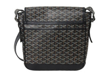 画像をギャラリービューアに読み込む, GOYARD ゴヤール ヴィンテージ 廃盤 ショルダーバッグ グランブルーＭＭ PVCコーティングキャンバス シルバー金具 美品 中古 56295