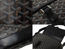 画像をギャラリービューアに読み込む, GOYARD ゴヤール ヴィンテージ 廃盤 ショルダーバッグ グランブルーＭＭ PVCコーティングキャンバス シルバー金具 美品 中古 56295
