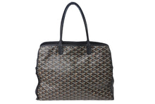 画像をギャラリービューアに読み込む, GOYARD ゴヤール トートバッグ アーディPM HARDY2PMLTY01CG01P ペット ブラック ブラウン シルバー金具 美品 中古 56299