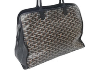 画像をギャラリービューアに読み込む, GOYARD ゴヤール トートバッグ アーディPM HARDY2PMLTY01CG01P ペット ブラック ブラウン シルバー金具 美品 中古 56299