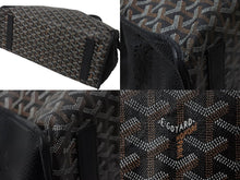 画像をギャラリービューアに読み込む, GOYARD ゴヤール トートバッグ アーディPM HARDY2PMLTY01CG01P ペット ブラック ブラウン シルバー金具 美品 中古 56299
