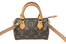 画像をギャラリービューアに読み込む, LOUIS VUITTON ルイヴィトン ハンドバッグ ミニスピーディ モノグラム ブラウン M41534 PVC レザー ゴールド金具 美品 中古 56307