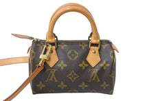 画像をギャラリービューアに読み込む, LOUIS VUITTON ルイヴィトン ハンドバッグ ミニスピーディ モノグラム ブラウン M41534 PVC レザー ゴールド金具 美品 中古 56307
