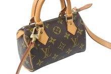 画像をギャラリービューアに読み込む, LOUIS VUITTON ルイヴィトン ハンドバッグ ミニスピーディ モノグラム ブラウン M41534 PVC レザー ゴールド金具 美品 中古 56307