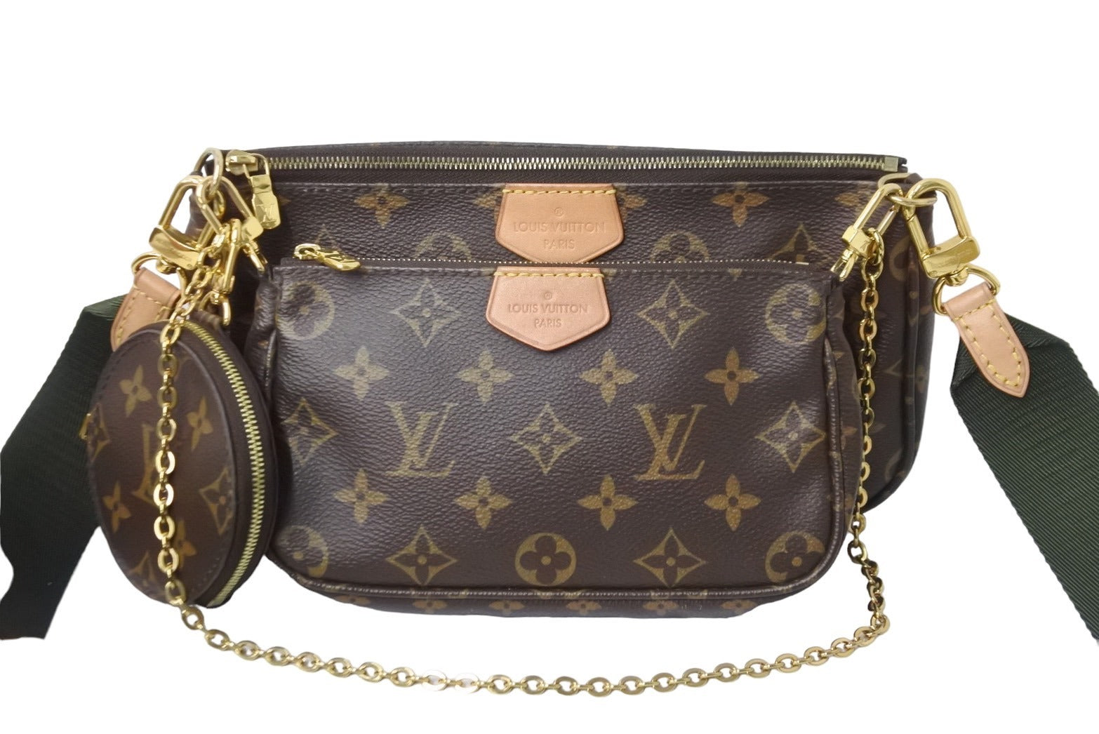 LOUIS VUITTON ルイ ヴィトン ショルダーバッグ ミュルティ ポシェット アクセソワール M44813 ゴールド金具 美品 中古  56308 – Casanova Vintage