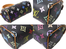 画像をギャラリービューアに読み込む, LOUIS VUITTON ルイヴィトン ハンドバッグ M92644 ミニスピーディ モノグラムマルチカラー ブラック ゴールド 美品 中古 56310