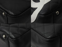 Load image into Gallery viewer, CHANEL シャネル ハンドバッグ カンボンライン ココマーク 10番台 ブラック ラムスキン シルバー金具 美品 中古 56313