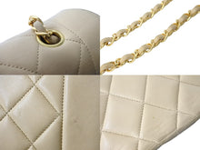 画像をギャラリービューアに読み込む, CHANEL シャネル ショルダーバッグ ダイアナ22 マトラッセ チェーン ヴィンテージ 2番台 ベージュ ゴールド金具 美品 中古 56317