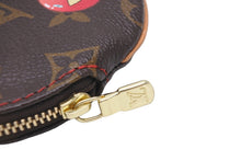 画像をギャラリービューアに読み込む, LOUIS VUITTON ルイヴィトン コインケース M95043 丸型 モノグラム チェリー コーティングキャンバス ブラウン 美品 中古 56328