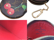 画像をギャラリービューアに読み込む, LOUIS VUITTON ルイヴィトン コインケース M95043 丸型 モノグラム チェリー コーティングキャンバス ブラウン 美品 中古 56328