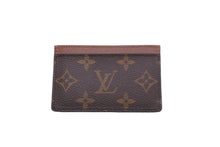 Load image into Gallery viewer, 極美品 LOUIS VUITTON ルイヴィトン モノグラム ポルトカルトサーンプル カードケース ブラウン ロゴ 小物 M61733 中古 56331