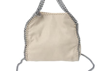 画像をギャラリービューアに読み込む, Stella McCartney ステラマッカートニー ショルダーバッグ ベージュ シルバー ガンメタル エコレザー 371223 美品 中古 56336