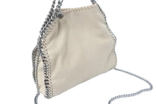 画像をギャラリービューアに読み込む, Stella McCartney ステラマッカートニー ショルダーバッグ ベージュ シルバー ガンメタル エコレザー 371223 美品 中古 56336