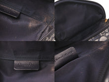 Load image into Gallery viewer, Christian Dior クリスチャンディオール トロッター ミニ ポーチ ネイビー キャンバス レザー 小物 MC1928 良品 中古 56337