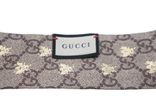画像をギャラリービューアに読み込む, GUCCI グッチ スカーフ ネックボウ GG Bee シルク ブラック ブラウン 623140 3G001 4274 美品 中古 56340