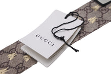 画像をギャラリービューアに読み込む, GUCCI グッチ スカーフ ネックボウ GG Bee シルク ブラック ブラウン 623140 3G001 4274 美品 中古 56340