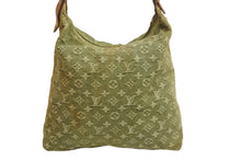 Load image into Gallery viewer, LOUIS VUITTON ルイヴィトン モノグラムデニム バギーGM ショルダーバッグ ゴールド金具 M95211 カーキ 中古 56355