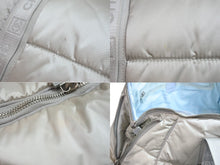 画像をギャラリービューアに読み込む, CHANEL シャネル ボストンバッグ スポーツライン ココマークスクエアロゴ 10番台 2006年 グレー シルバー金具 美品 中古 56356