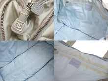 画像をギャラリービューアに読み込む, CHANEL シャネル ボストンバッグ スポーツライン ココマークスクエアロゴ 10番台 2006年 グレー シルバー金具 美品 中古 56356