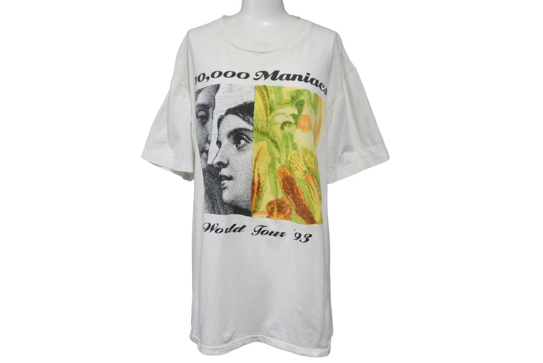 10000マニアックス Maniacs 半袖 Our Time In Eden ヴィンテージ Tシャツ World Tour 93s サイズL 良品 中古 56361