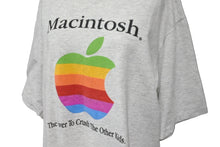 画像をギャラリービューアに読み込む, Apple Macintosh アップル マッキントッシュ Tシャツ vintage ヴィンテージ グレー 半袖 美品 中古 56362