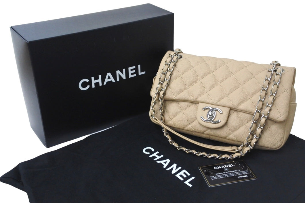 CHANEL シャネル チェーンショルダーバッグ マトラッセ キャビアスキン