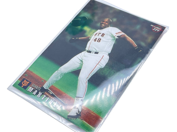 Like new Calbee Baseball Card Calbee Professional Baseball Chips Card No.229 Martinez 1999 Giants Used 56378