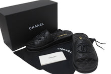 Load image into Gallery viewer, CHANEL シャネル サンダル ココマーク マトラッセ ブラック ラムスキン G36901 サイズ38 中古 56401