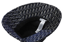 画像をギャラリービューアに読み込む, 新品同様 ChristianDior クリスチャンディオール ハット オブリーク サイズ58 ネイビー コットン レーヨン 05CDO924I134 中古 56402