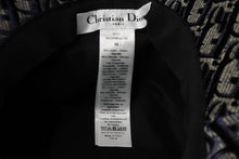 画像をギャラリービューアに読み込む, 新品同様 ChristianDior クリスチャンディオール ハット オブリーク サイズ58 ネイビー コットン レーヨン 05CDO924I134 中古 56402