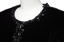 画像をギャラリービューアに読み込む, CHANEL シャネル ベロア ジャケット P46390V34297 ジャガード ブラック サイズ38 美品 中古 56406