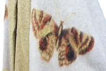 画像をギャラリービューアに読み込む, GUCCI グッチ モヘア 蝶々 ロング ケープ オーダーメイド マルチカラー ゴールド デザイン ロング シルク 美品 中古 56417