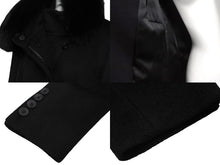 画像をギャラリービューアに読み込む, MAX MARA マックスマーラ コート ロングコート 毛皮 ブラック アルパカ ウール サイズ42 10160413 美品 中古 56432